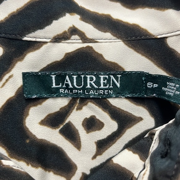 Tribal Pattern Ralph Lauren Tunic Button-down - Size 6 Petite - Picture 2 of 9